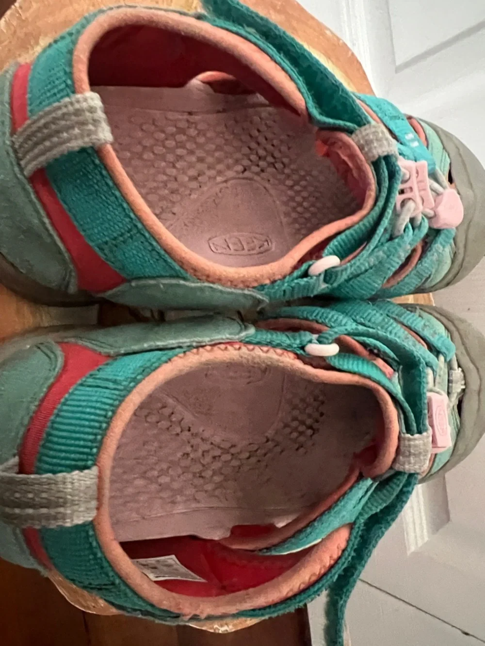Keen Kids Teal and Coral Closed-Toe Sport Sandals